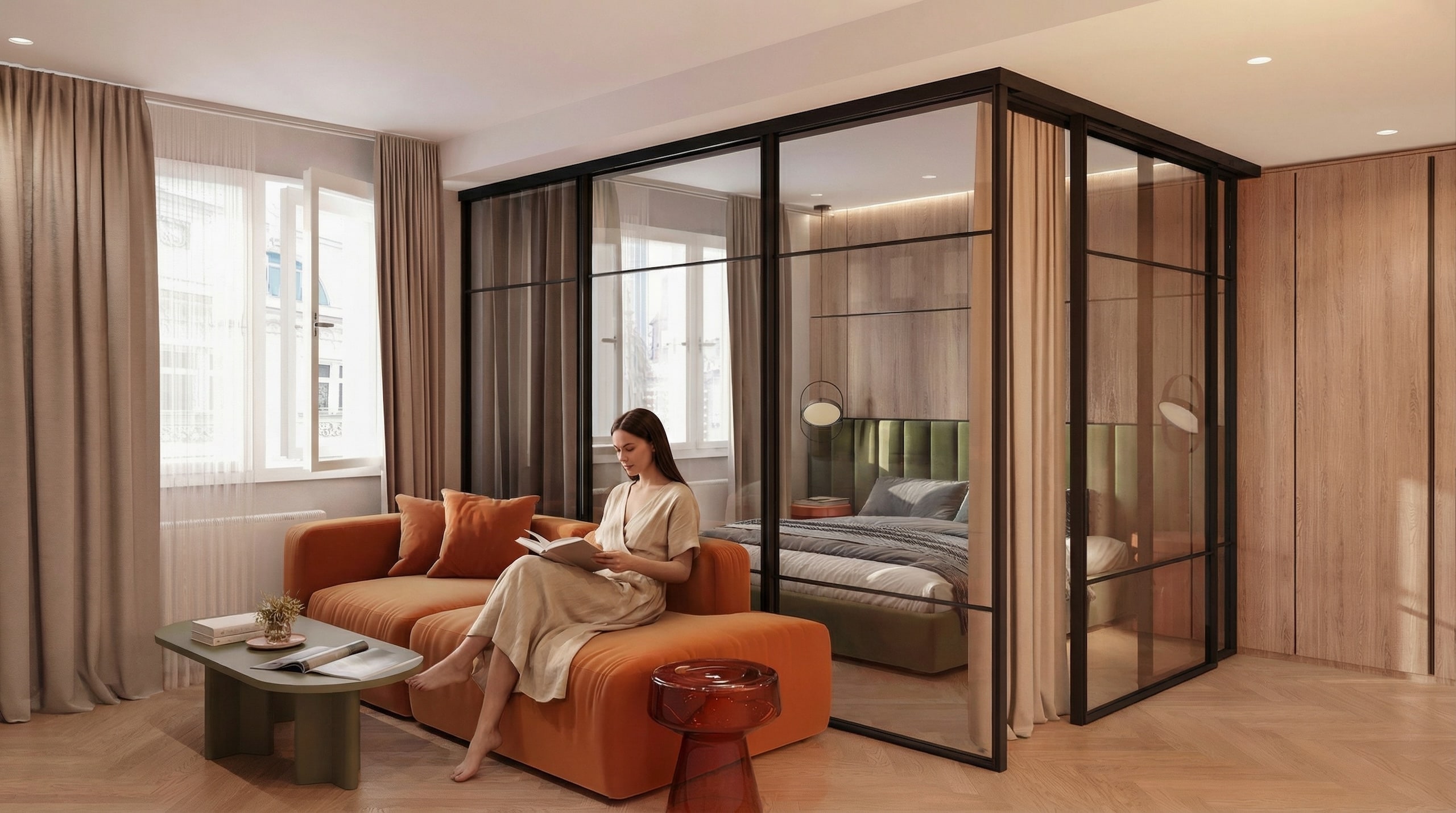 Jeruzalémská 4 — luxusní interiér